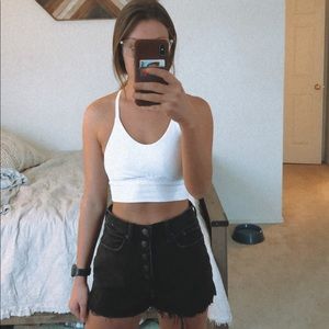 Black High rise Abercrombie shorts